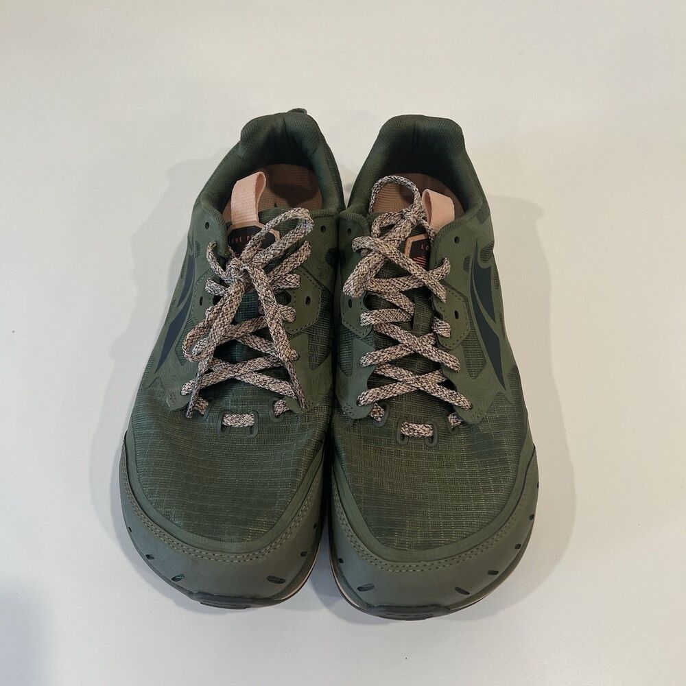 Altra Womens Lone Peak 6 AL0A548E315 Green Running Shoes Sneakers Size 9.5